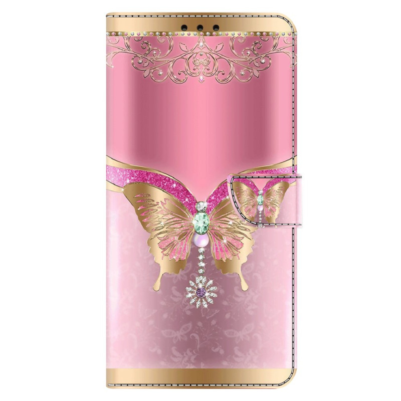 Capa Xiaomi 14 Butterfly Ouro-Rosa