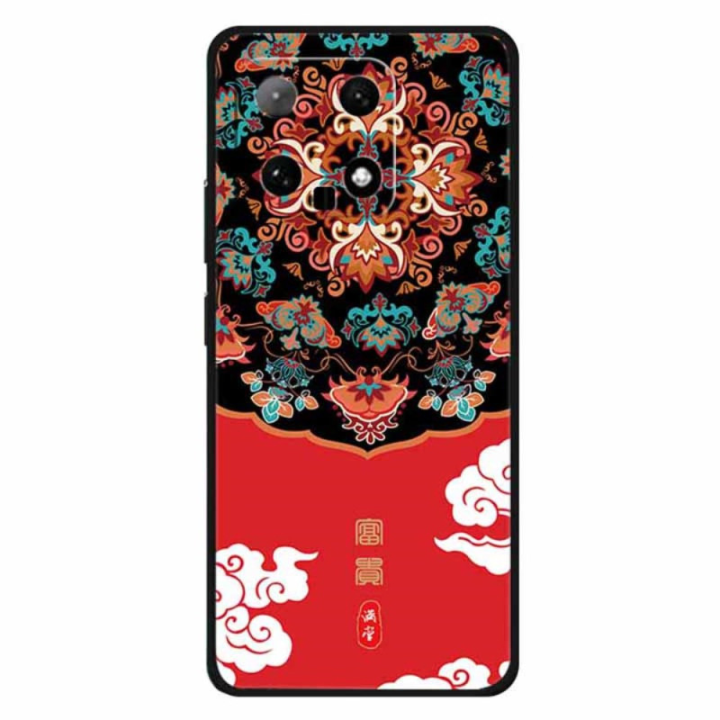 Capa protetora Xiaomi 14 com impressão étnica - Rico / Vermelho