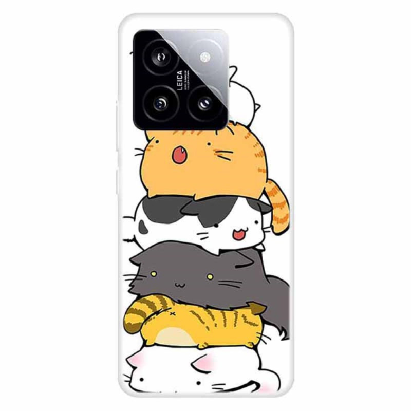 Xiaomi 14 Stacked Cats Cover
