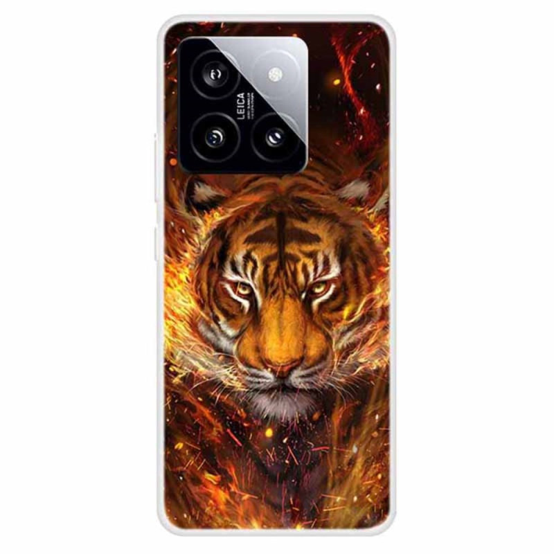 Capa Xiaomi 14 Flaming Tiger