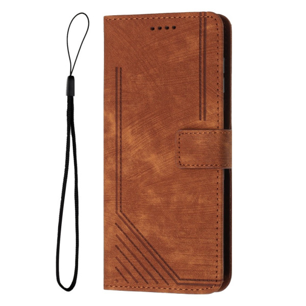 Capa de couro Xiaomi 14 Style Print Lines