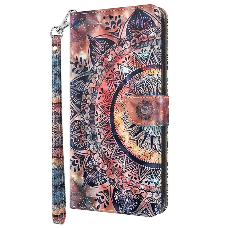 Honor Magic 5 Lite 5G / X9a Capa colorida com fita Mandala