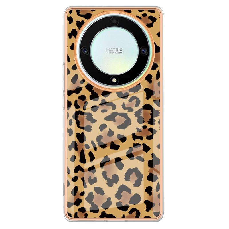 Capa com padrão de leopardo para Honor Magic 5 Lite 5G / X9a