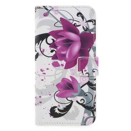 Huawei P Manteigas e Flores de Capa Inteligente
