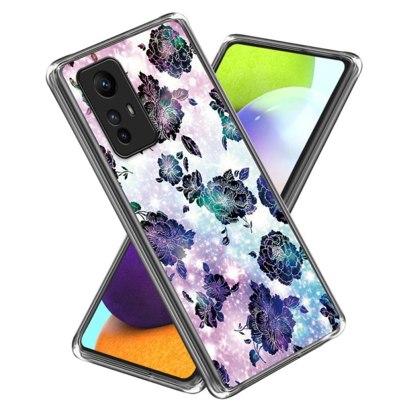 Capa de flor roxa para Xiaomi Redmi Note 12S