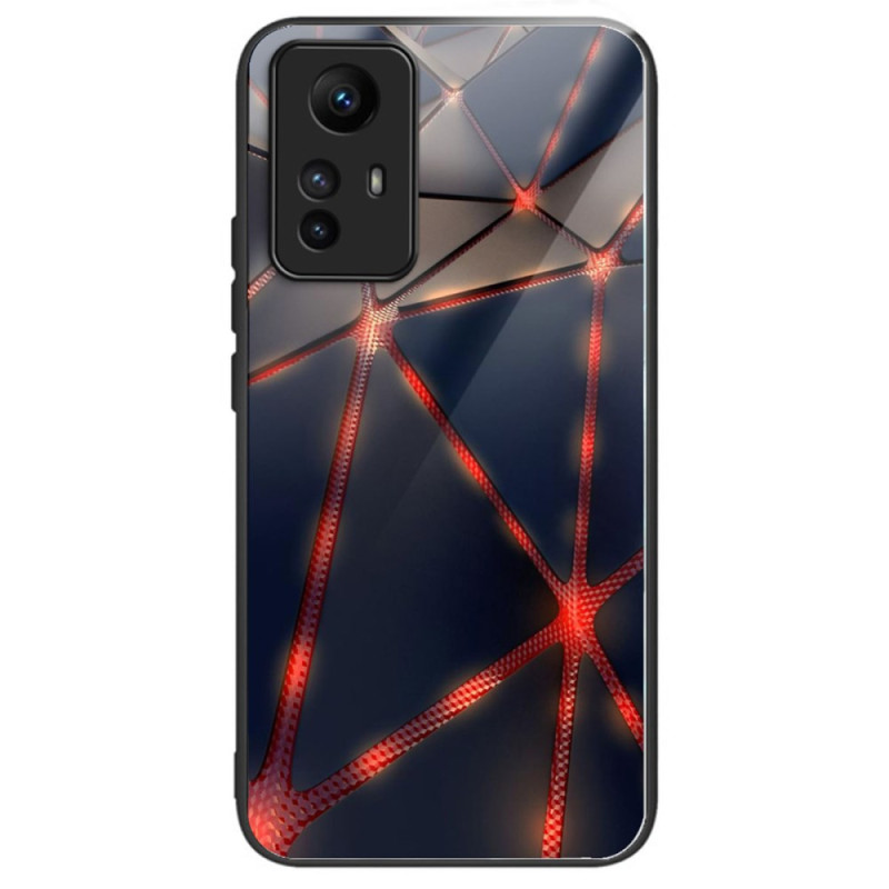 Xiaomi Redmi Note 12S Capa de vidro temperado Linhas vermelhas