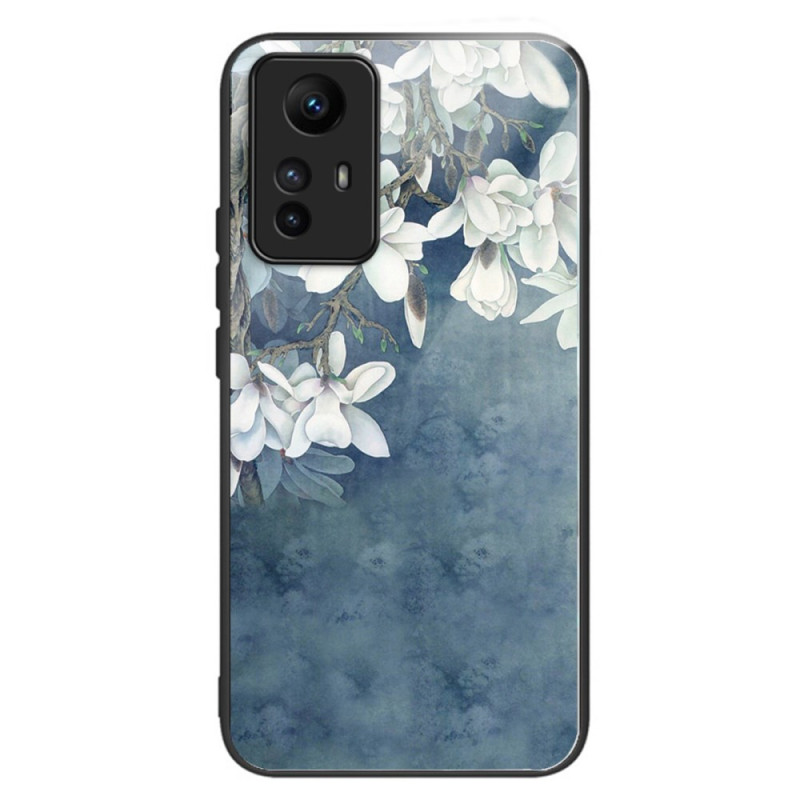 Capa de vidro temperado para Xiaomi Redmi Note 12S Magnolias