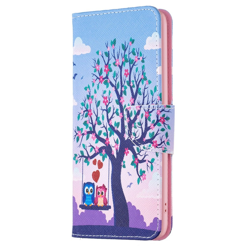 Capa para Xiaomi Redmi Note 12S Duas corujas num baloiço