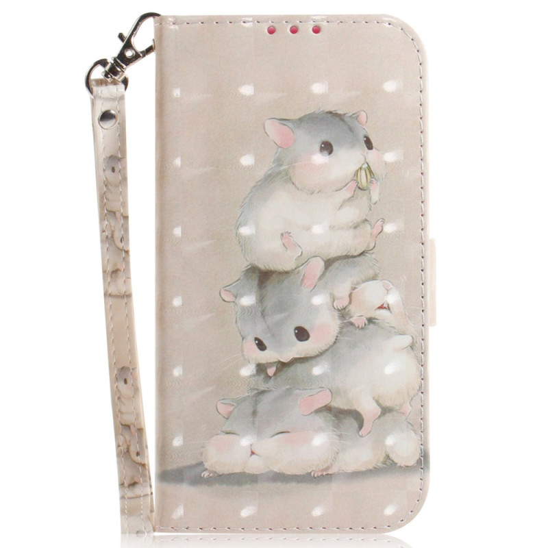 Capa para Xiaomi Redmi Note 13 5G Strap Hamsters