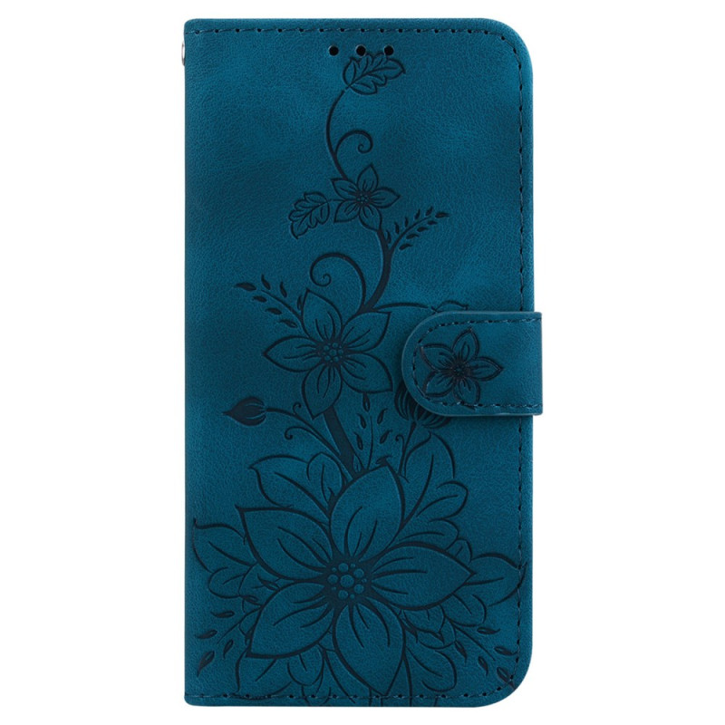 Capa para Xiaomi Redmi Note 12S com padrão floral e alça