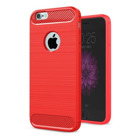 Capa de fibra de carbono escovada iPhone 6/6S