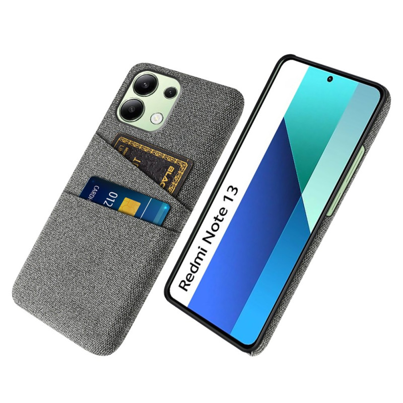 Coque Xiaomi Redmi Note 13 4G Tissu Porte-Cartes