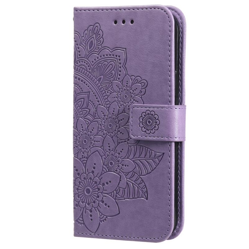 Capa Poco X6 Pro 5G com padrão floral e alça