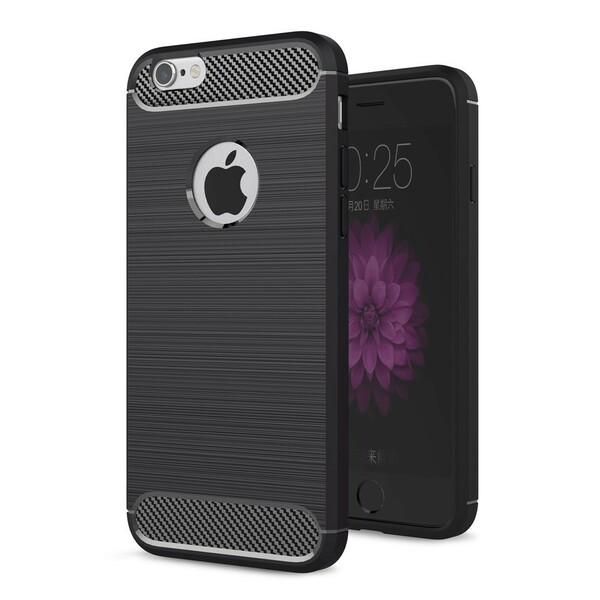 iPhone 6/6S Plus Capa de fibra de carbono escovada
