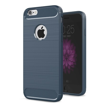 iPhone 6/6S Plus Capa de fibra de carbono escovada