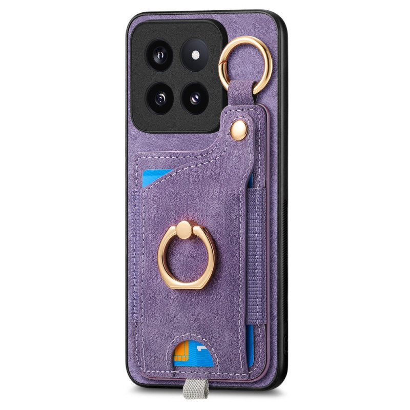 Xiaomi 14 Pro Retro Case Porta-cartões e anel