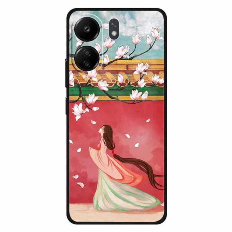 Capa Peach Blossom para mulher Xiaomi Redmi 13C / Poco C65