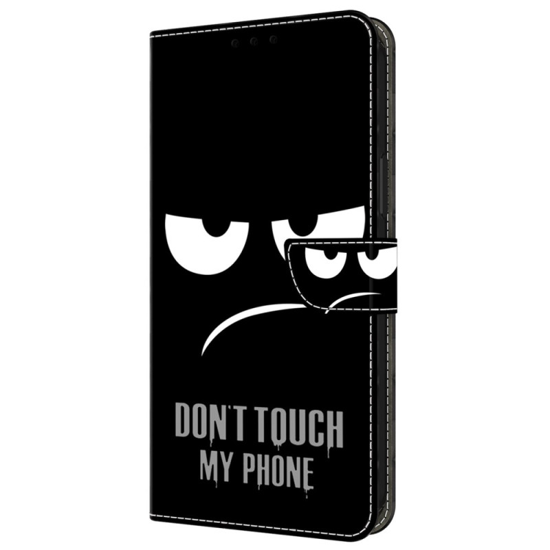 Capa triste para Samsung Galaxy A55 5G Não toque no meu telemóvel