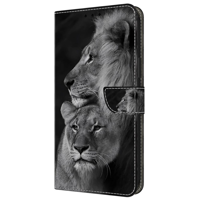 Capa para Samsung Galaxy A55 5G Casal de leões