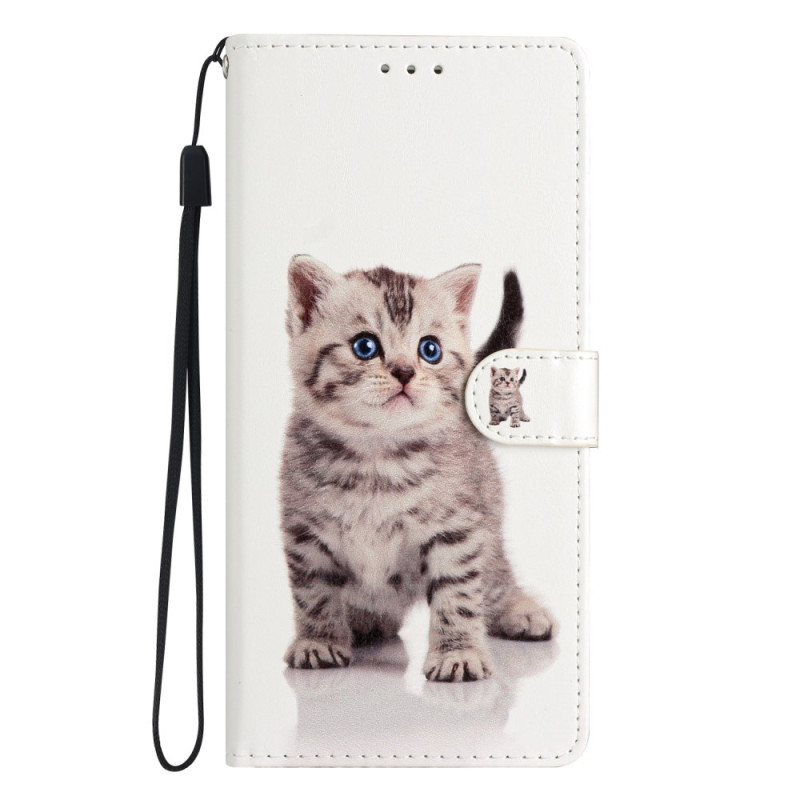 Capa para Samsung Galaxy A55 5G com alça de gato pequena