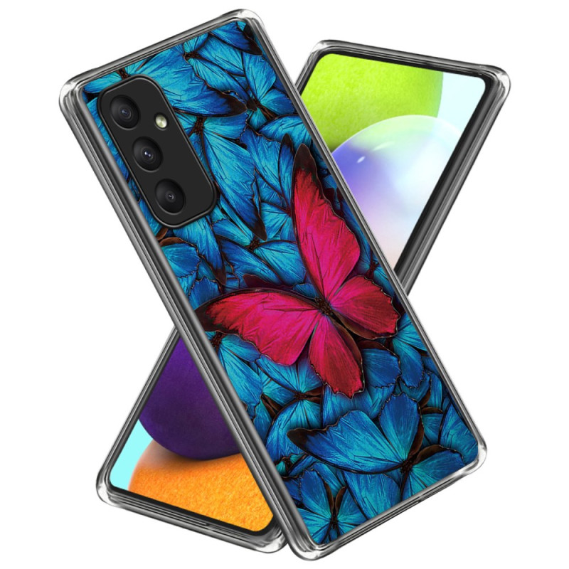 Capa Butterfly para Samsung Galaxy A55 5G Vermelho