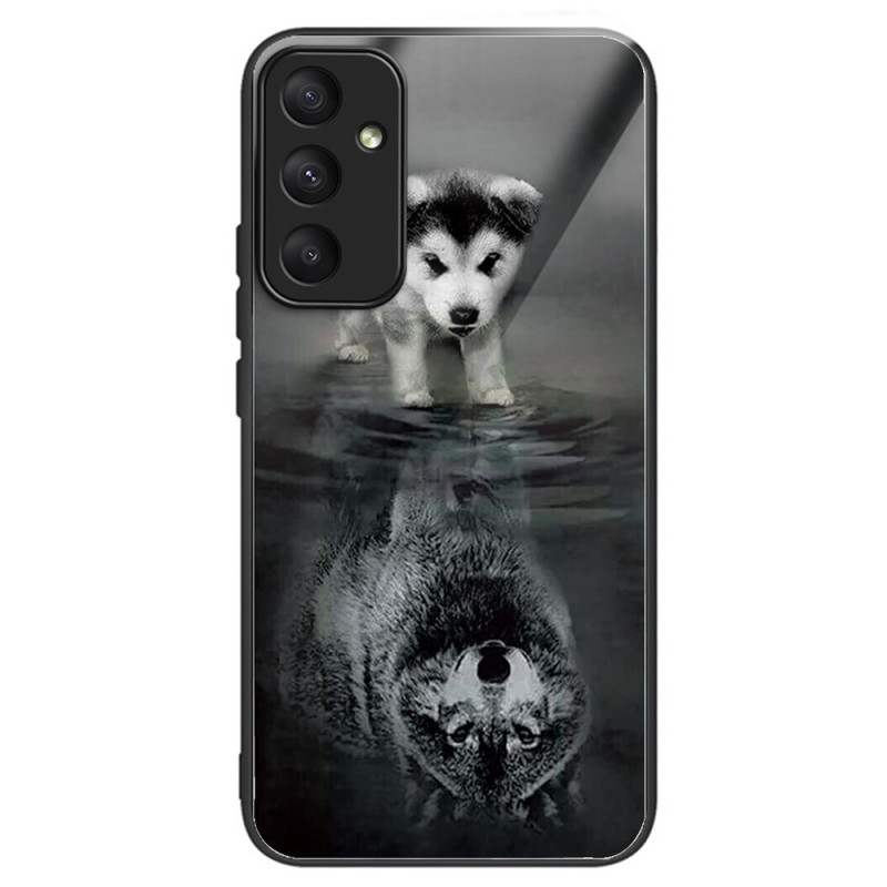 Capa de vidro temperado para Samsung Galaxy A55 5G Puppy Dreams