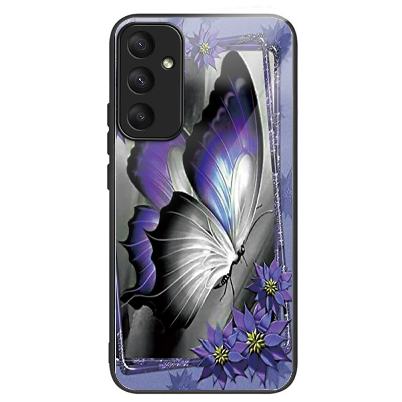 Samsung Galaxy A55 5G Capa Dura Butterfly Roxo