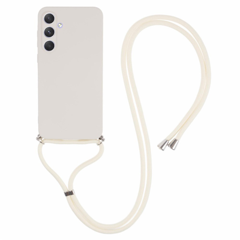 Capa com cordão para Samsung Galaxy A55 5G Branco