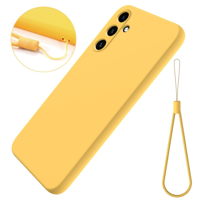 Capa de silicone líquida com fita adesiva para Samsung Galaxy A55 5G