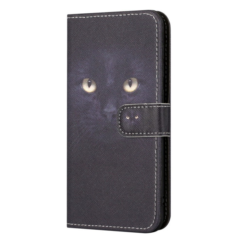 Capa para Samsung Galaxy A35 5G preta com alça de gato