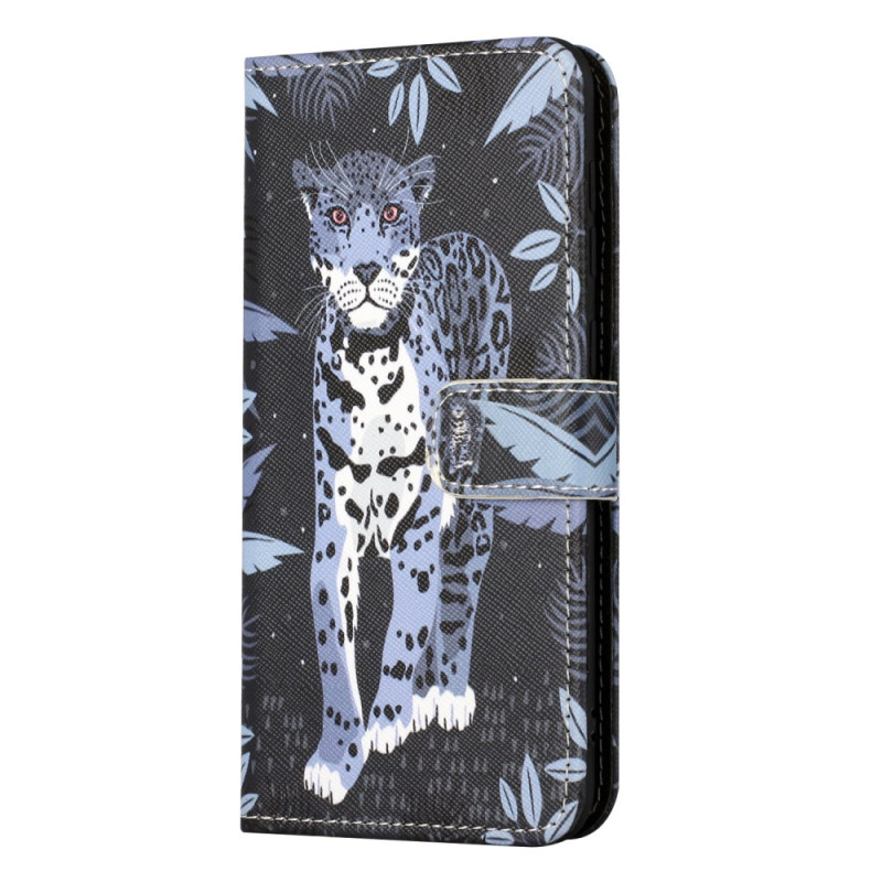 Capa com fita para Samsung Galaxy A35 5G Leopard