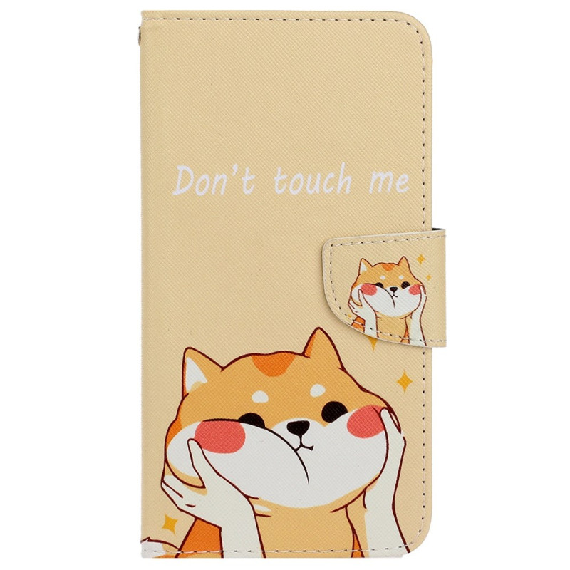 Capa para Samsung Galaxy A35 5G Cão Akita com correia