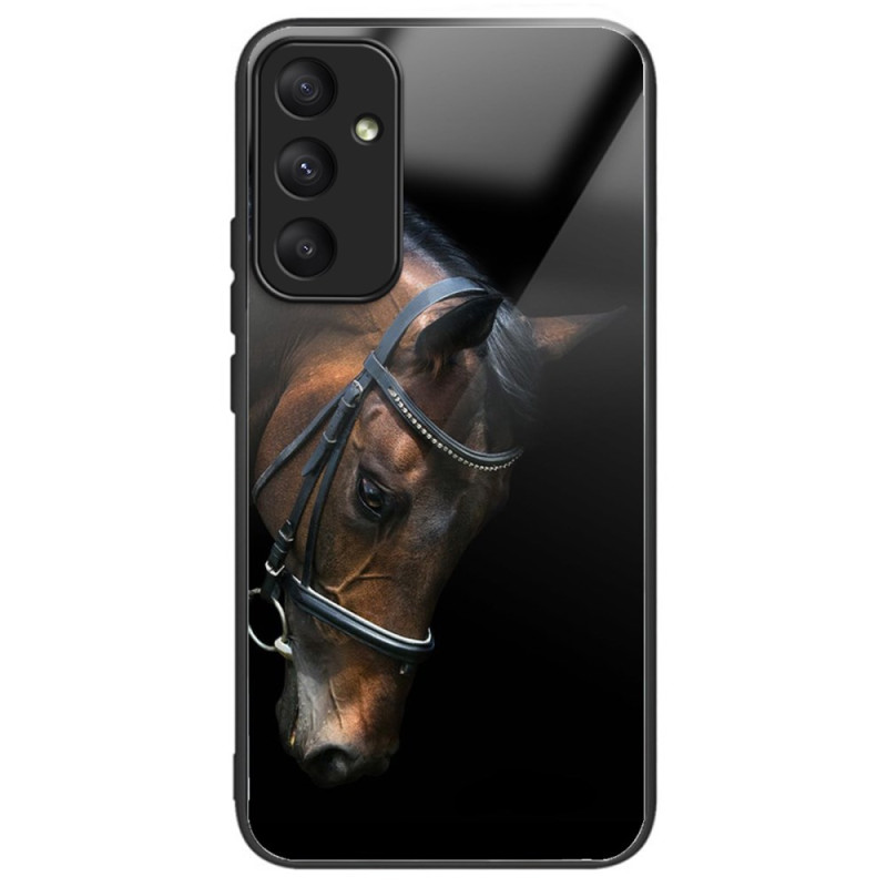 Capa de vidro temperado em forma de cabeça de cavalo para Samsung Galaxy A35 5G