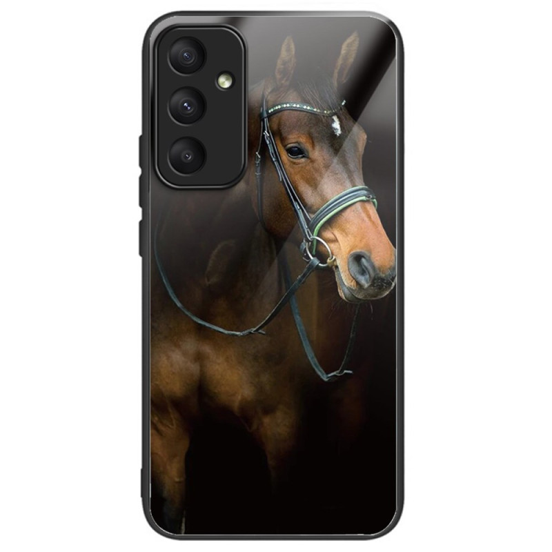 Capa de vidro temperado para Samsung Galaxy A35 5G Cavalo