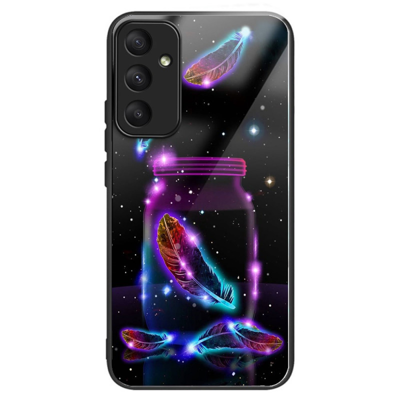 Capa para Samsung Galaxy A35 5G Vidro temperado Pena fluorescente