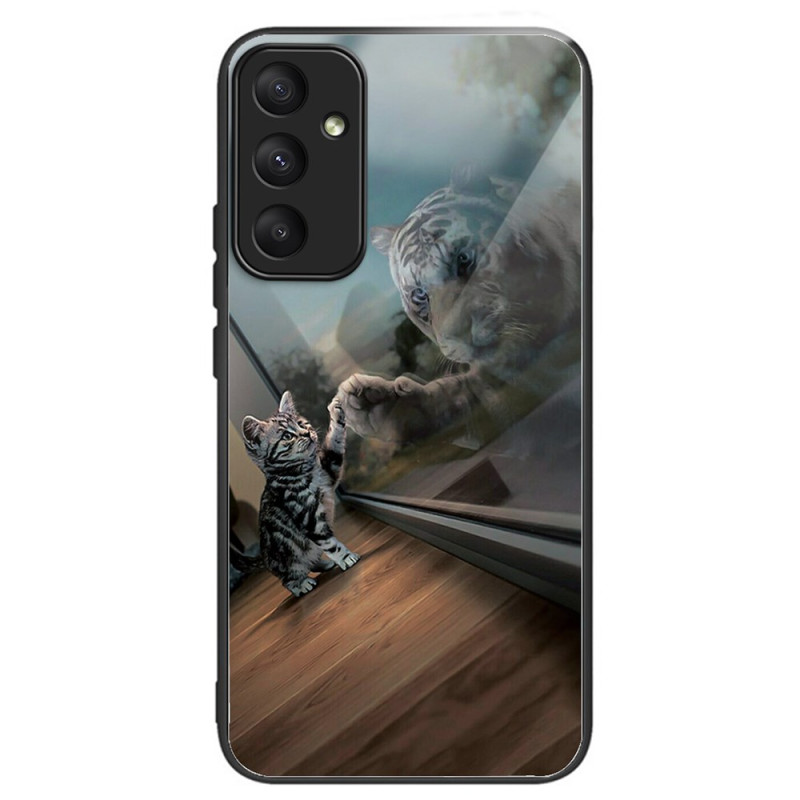 Capa Samsung Galaxy A35 5G Vidro temperado Espelho Gato