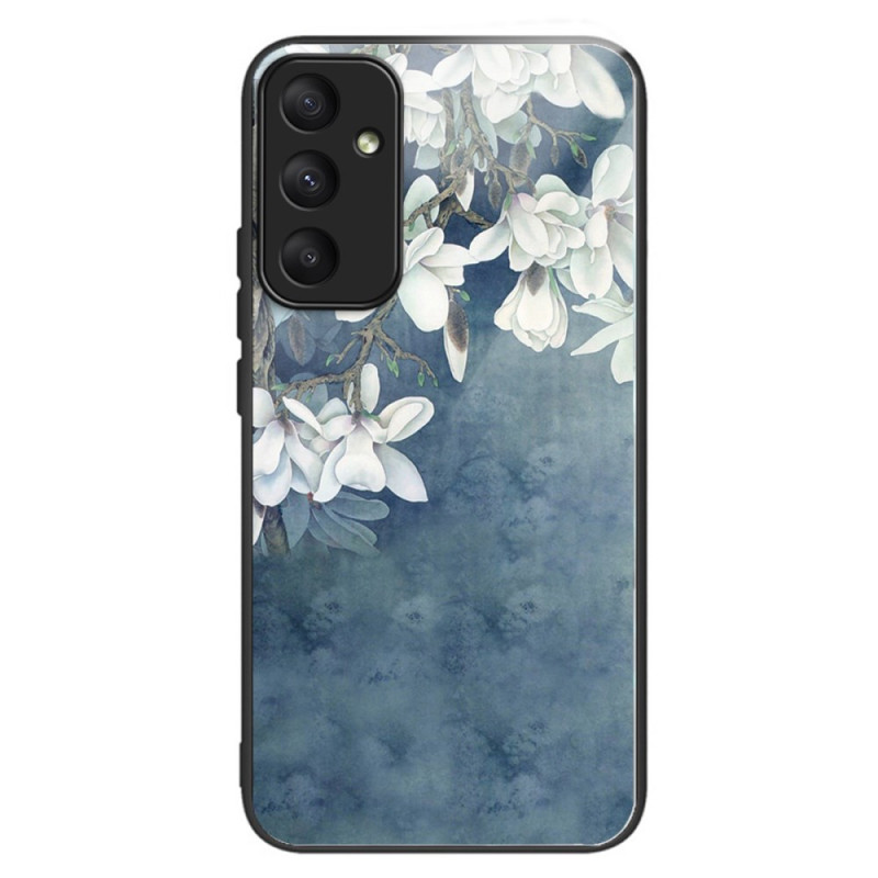 Capa de vidro temperado para Samsung Galaxy A35 5G Magnolias