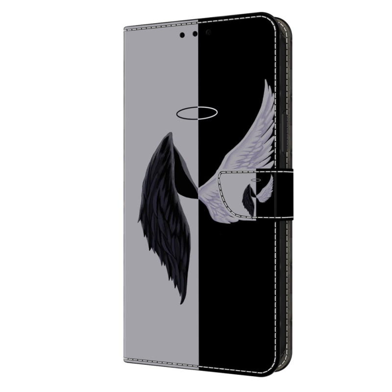 Capa para Samsung Galaxy A15 Wings Branco e Preto