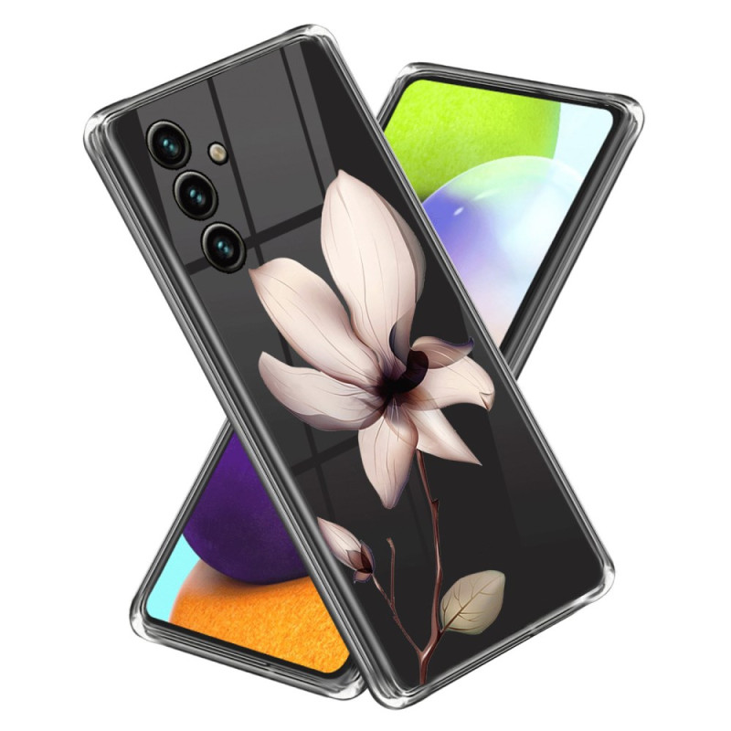 Capa de flores cor-de-rosa para Samsung Galaxy A15 5G