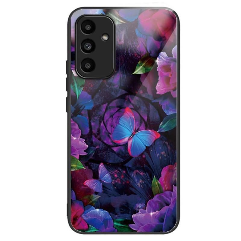 Capa de vidro temperado para Samsung Galaxy A15 5G / A15 Borboletas coloridas