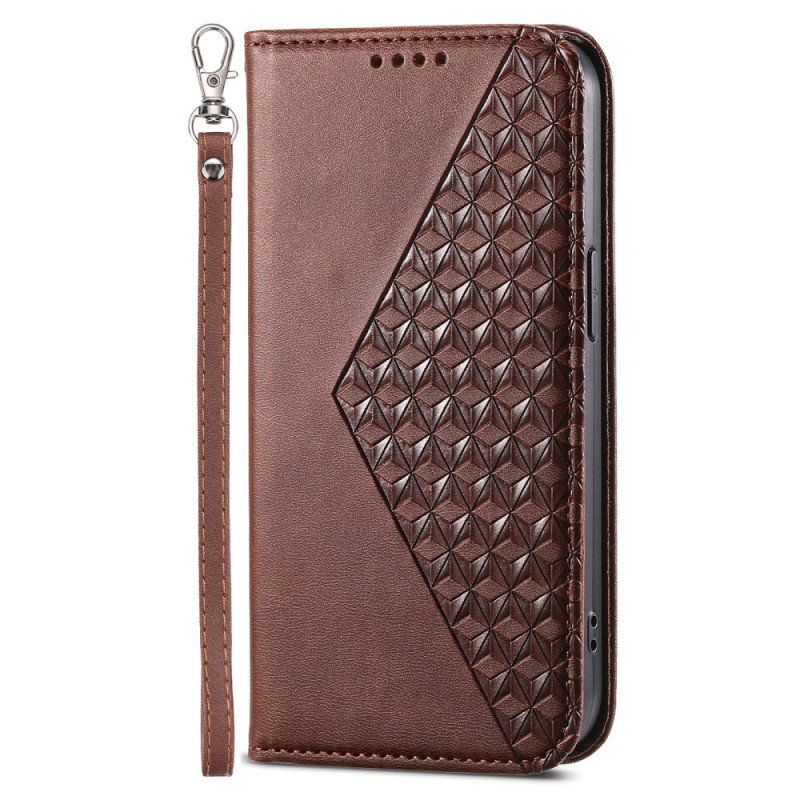 Capa flip para Samsung Galaxy A15 Estojo
 3D Diamond Print