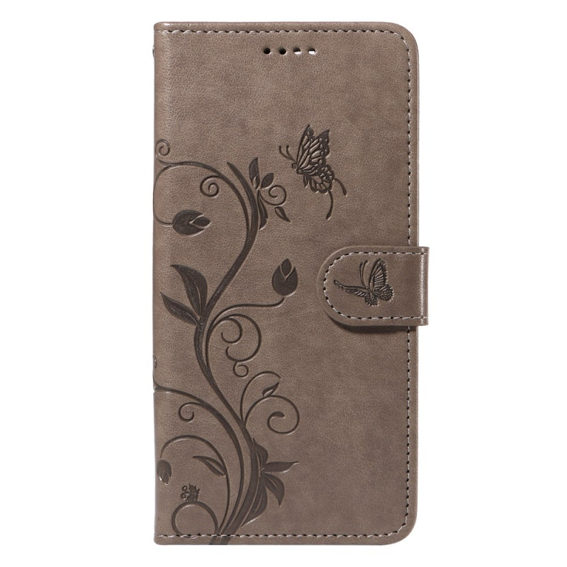 Capa para Samsung Galaxy A15 5G Flores de damasco com alça