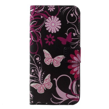 Capa Huawei P20 Lite Butterflies and Flowers