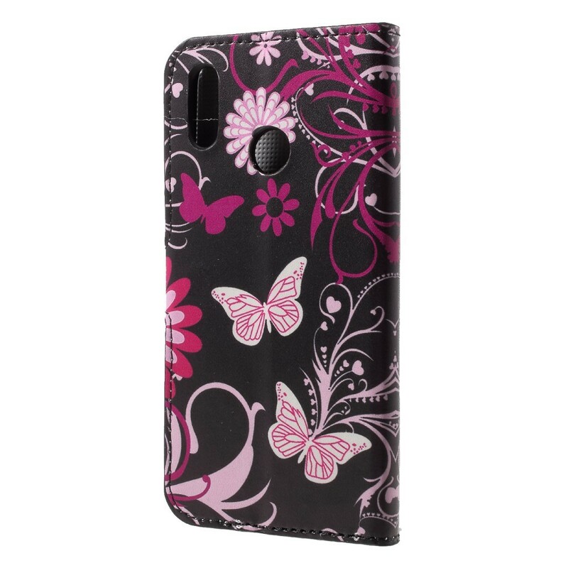 Capa Huawei P20 Lite Butterflies and Flowers