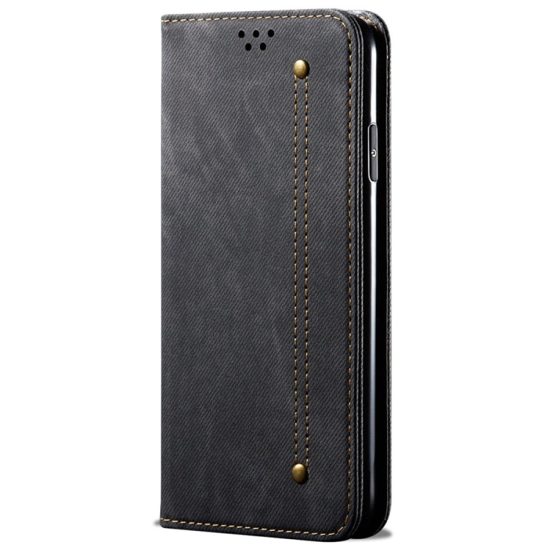 Capa Flip Cover Xiaomi Redmi Note 13 Pro Plus 5G Tecido Jeans