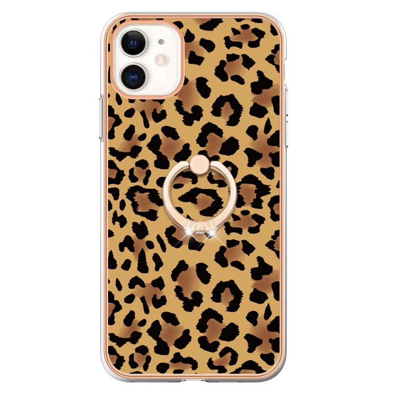 Capa para iPhone 11 Leopard Ring Stand