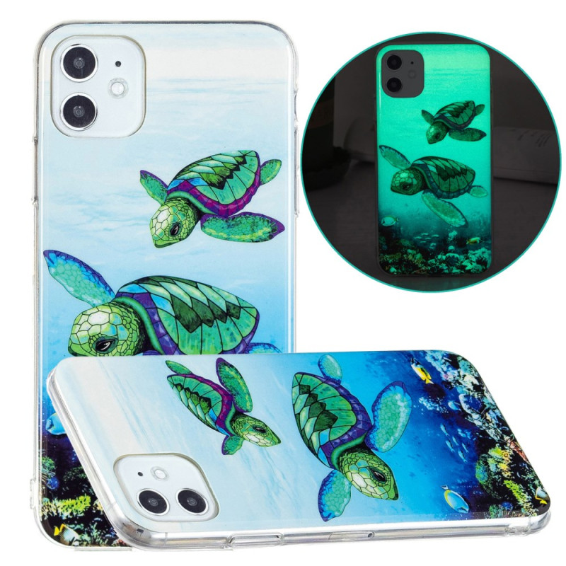 Capa de tartaruga marinha Fluo para iPhone 11