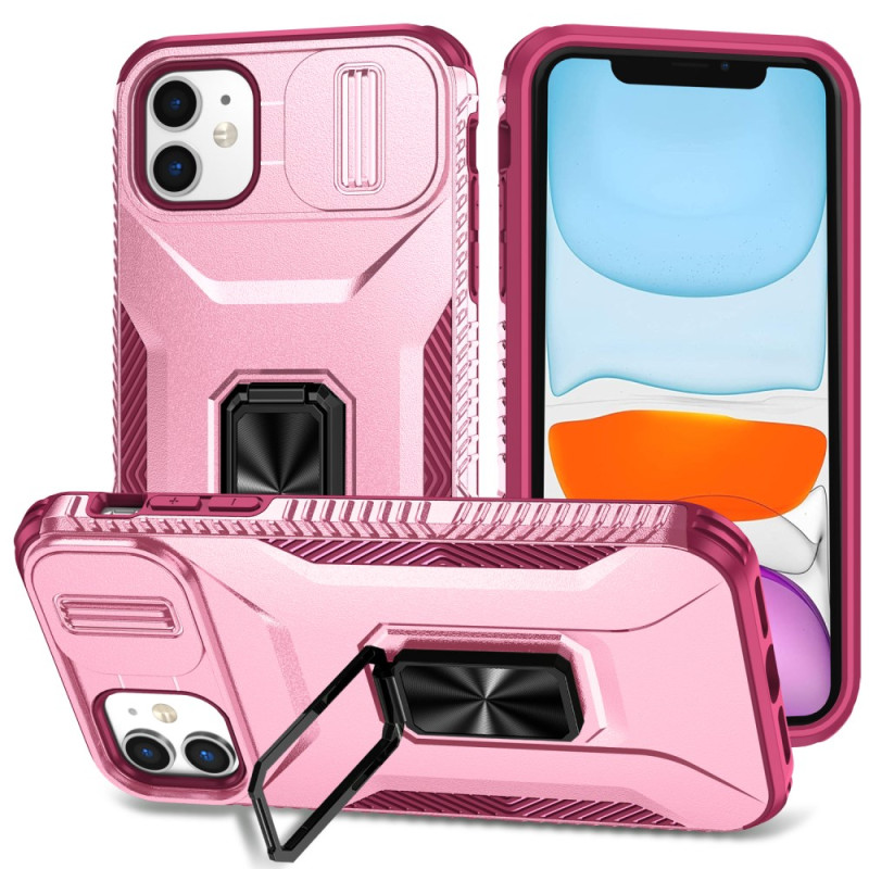 Coque iPhone 11 Bicolore Support et Protecteur Objectif Coulissant