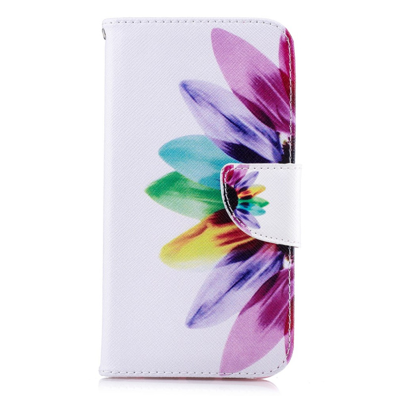 Capa para iPhone XR com flor de aguarela