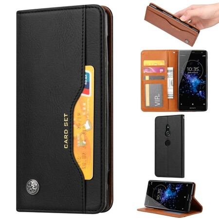 Capa de cartão com capa rotativa Sony Xperia XZ2 Leatherette